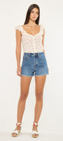 Floral Ultra High Rise Shorts - Official Kancan USA