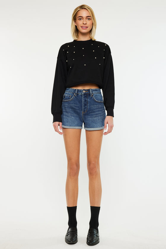 Floral Ultra High Rise Shorts - Official Kancan USA