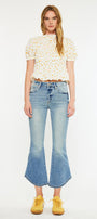 Raine High Rise Cropped Flare Jeans - Official Kancan USA