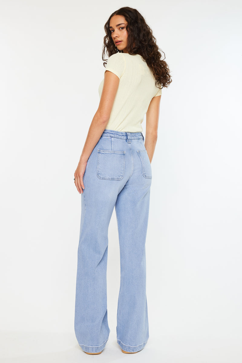 Astra High Rise Wide Leg Jeans - Official Kancan USA