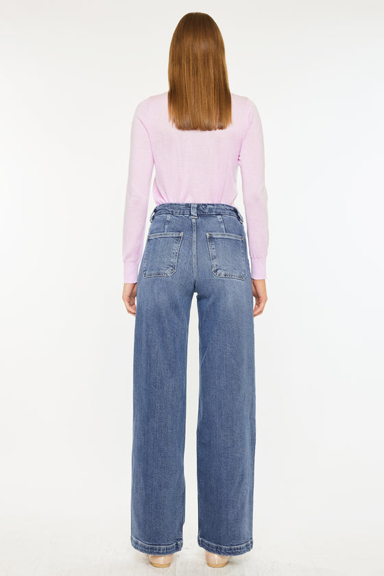 Astra High Rise Wide Leg Jeans - Official Kancan USA
