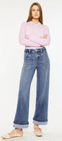 Astra High Rise Wide Leg Jeans - Official Kancan USA
