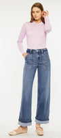 Astra High Rise Wide Leg Jeans - Official Kancan USA
