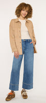 Darla High Rise Cropped Wide Leg Jeans - Official Kancan USA