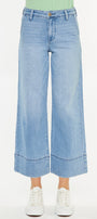 Darla High Rise Cropped  Wide Leg Jeans - Official Kancan USA
