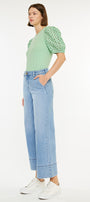 Darla High Rise Cropped  Wide Leg Jeans - Official Kancan USA