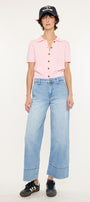 Darla High Rise Cropped Wide Leg Jeans - Official Kancan USA