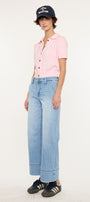 Darla High Rise Cropped Wide Leg Jeans - Official Kancan USA