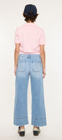 Darla High Rise Cropped Wide Leg Jeans - Official Kancan USA