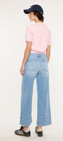 Darla High Rise Cropped Wide Leg Jeans - Official Kancan USA