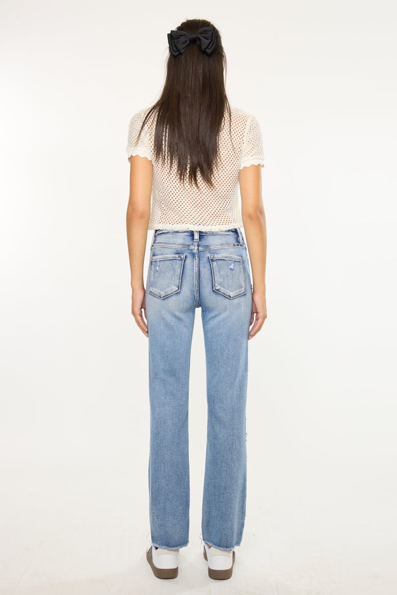 Sadie High Rise Straight Leg Jeans