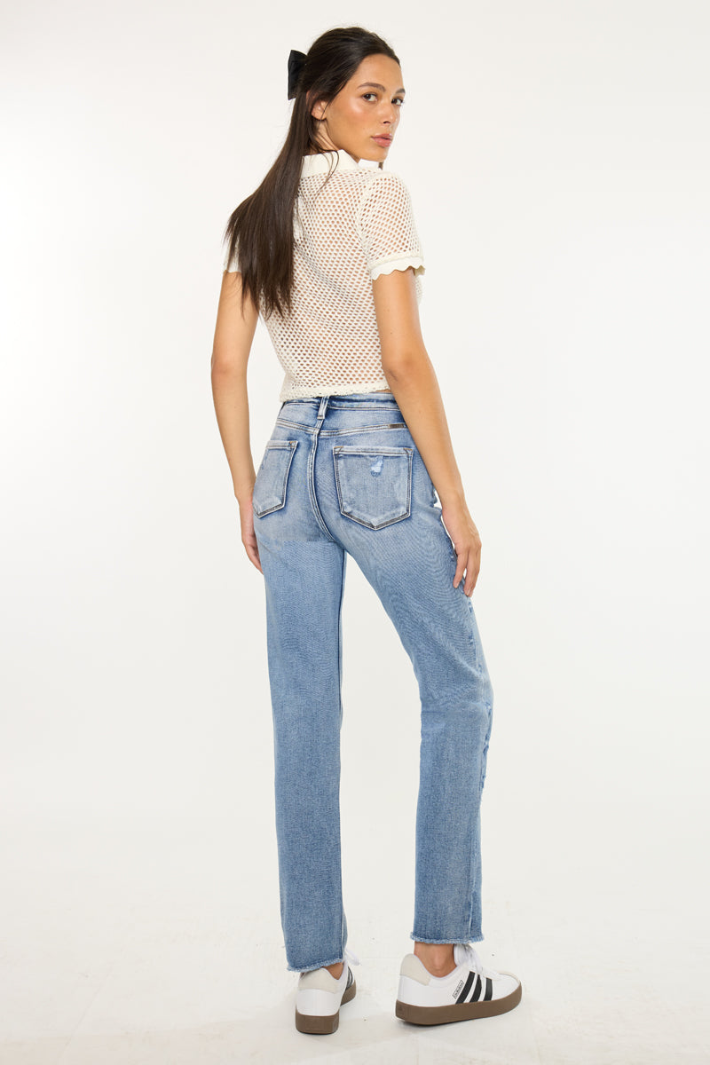 Sadie High Rise Straight Leg Jeans