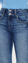 Celina High Rise Cropped Flare Jeans - Official Kancan USA