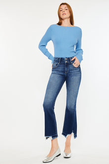  Celina High Rise Cropped Flare Jeans - Official Kancan USA