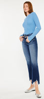 Celina High Rise Cropped Flare Jeans - Official Kancan USA