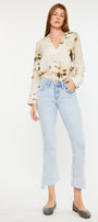 Elsie Mid Rise Cropped Flare Jeans - Official Kancan USA