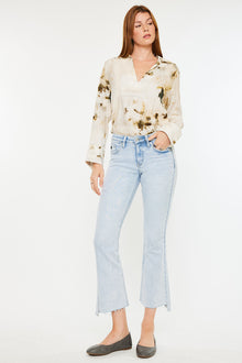  Elsie Mid Rise Cropped Flare Jeans - Official Kancan USA