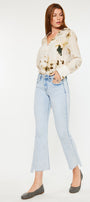 Elsie Mid Rise Cropped Flare Jeans - Official Kancan USA
