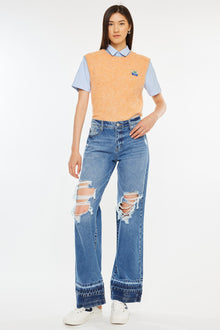  Linda High Rise Wide Leg Jeans - Official Kancan USA