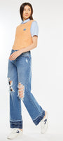 Linda High Rise Wide Leg Jeans - Official Kancan USA