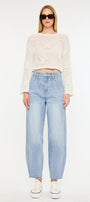 Rea Ultra High Rise Wide Tapered Fit Jeans - Official Kancan USA