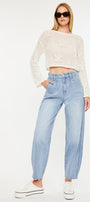 Rea Ultra High Rise Wide Tapered Fit Jeans - Official Kancan USA