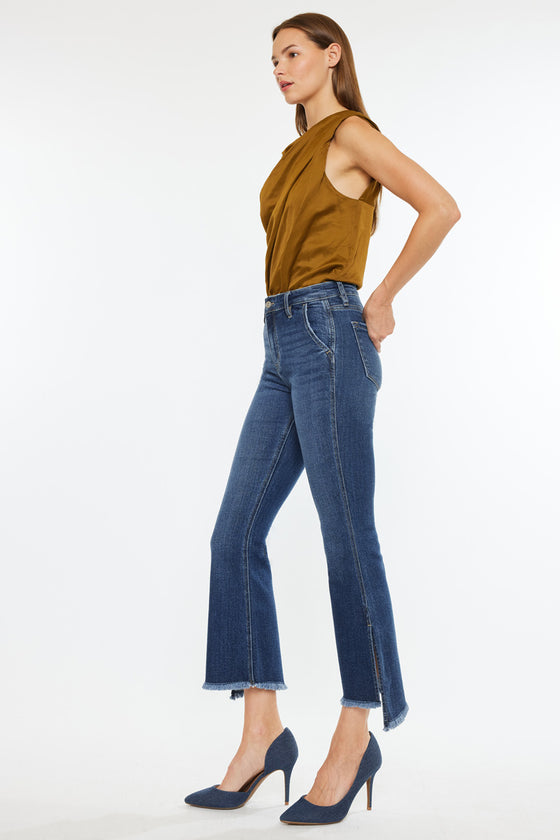 Reba High Rise Cropped Flare Jeans - Official Kancan USA