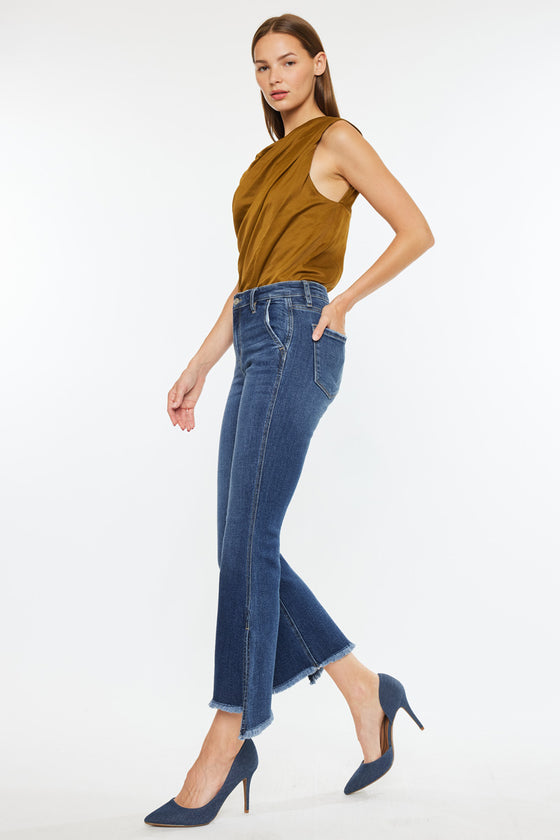 Reba High Rise Cropped Flare Jeans - Official Kancan USA