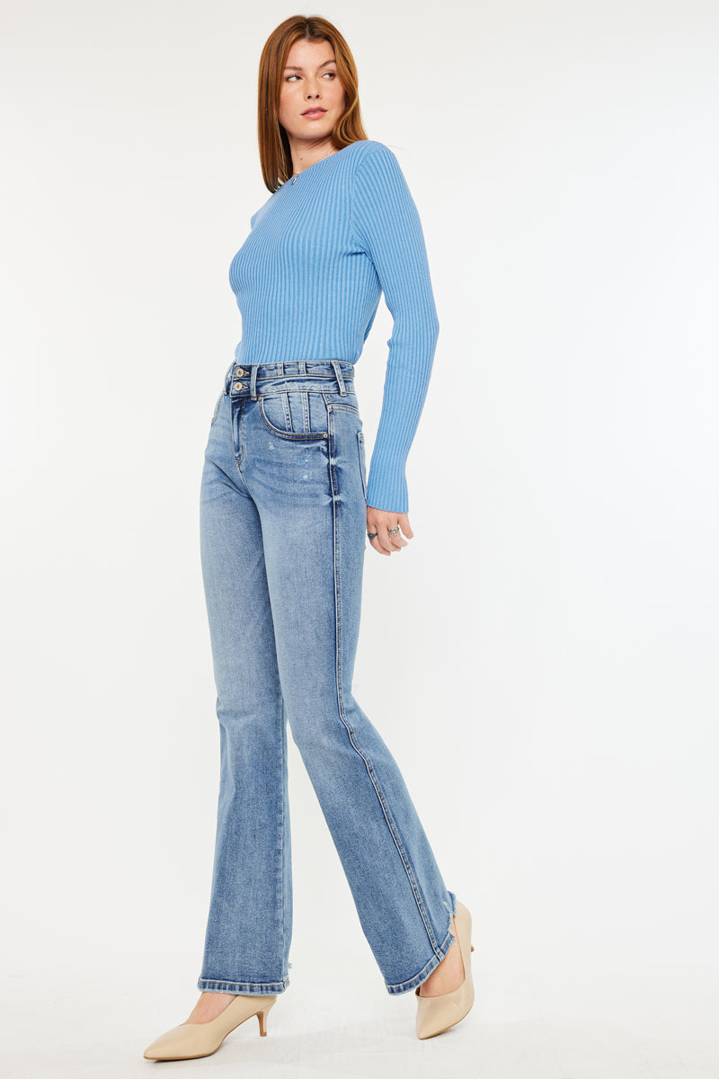 Trina High Rise Flare Jeans - Official Kancan USA