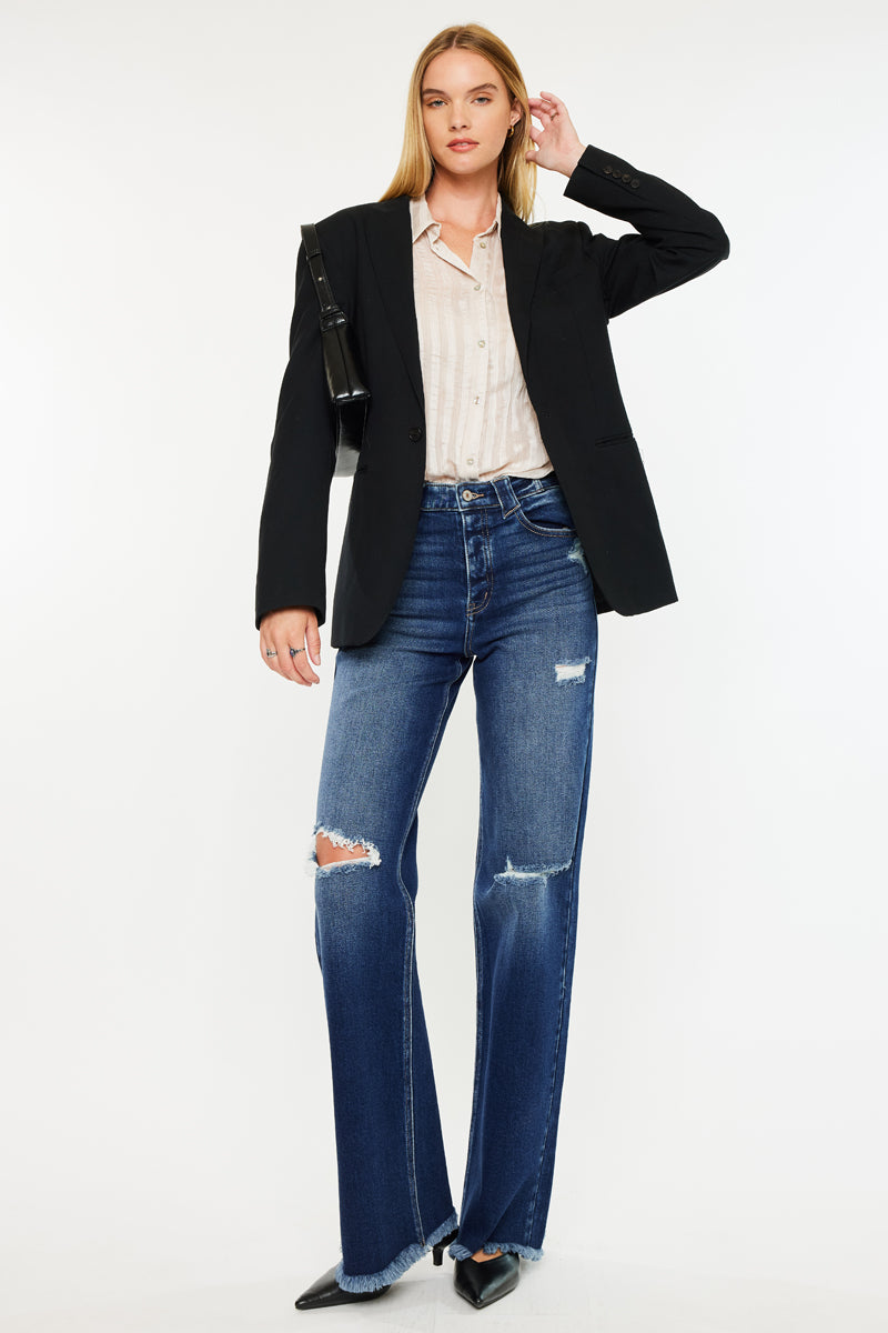Izzie High Rise 90's Flare Jeans - Official Kancan USA
