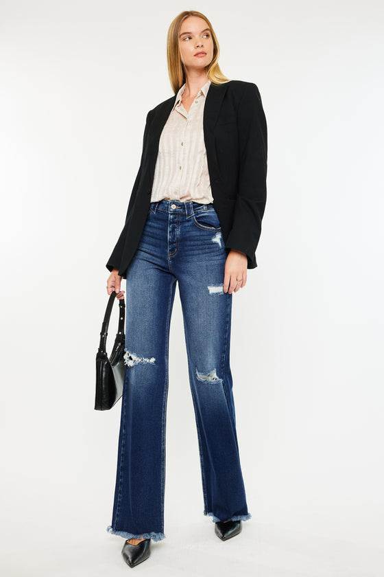 Izzie High Rise 90's Flare Jeans - Official Kancan USA