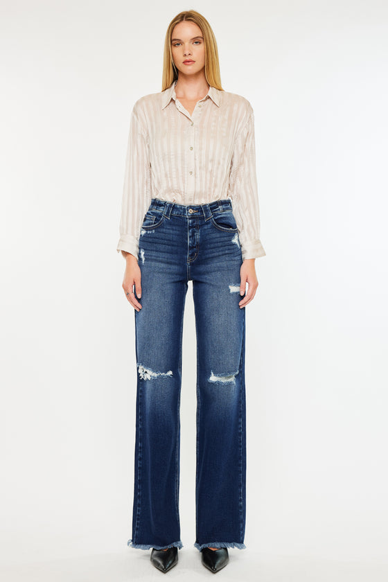 Izzie High Rise 90's Flare Jeans - Official Kancan USA