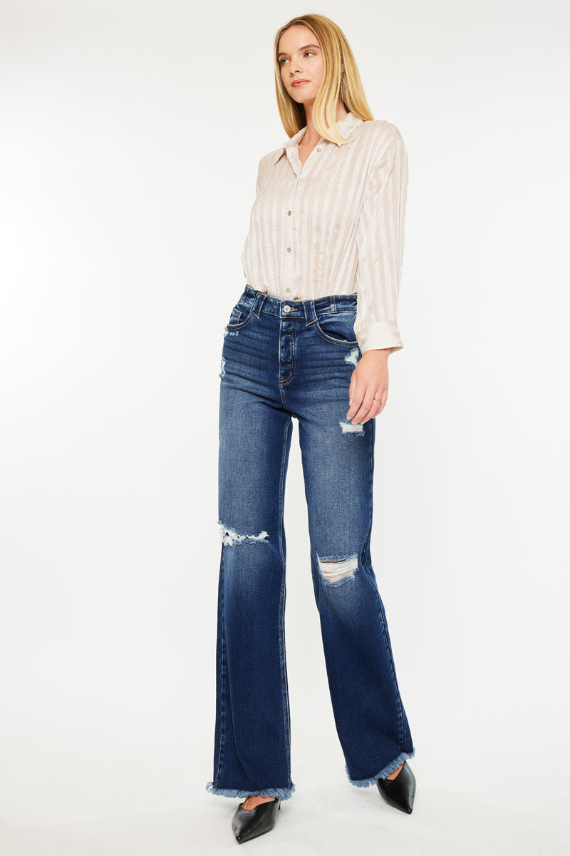 Izzie High Rise 90's Flare Jeans - Official Kancan USA