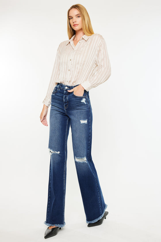 Izzie High Rise 90's Flare Jeans - Official Kancan USA