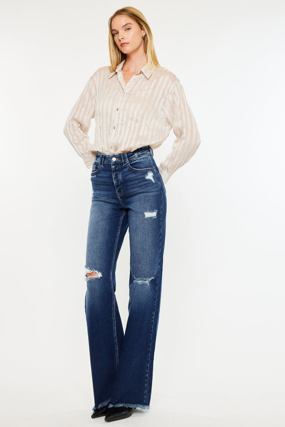 Izzie High Rise 90's Flare Jeans - Official Kancan USA