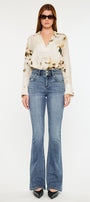 Raven High Rise Skinny Bootcut Jeans - Official Kancan USA