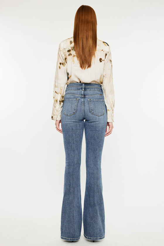 Raven High Rise Skinny Bootcut Jeans - Official Kancan USA