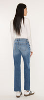 Thalia Mid Rise True Straight Leg Jeans - Official Kancan USA