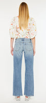 Thalia Mid Rise True Straight Leg Jeans - Official Kancan USA
