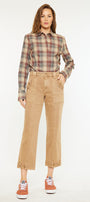 Ronnie High Rise Slim Straight Leg Cargo Jeans - Official Kancan USA