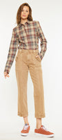 Ronnie High Rise Slim Straight Leg Cargo Jeans - Official Kancan USA