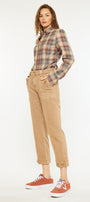 Ronnie High Rise Slim Straight Leg Cargo Jeans - Official Kancan USA