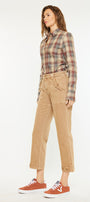 Ronnie High Rise Slim Straight Leg Cargo Jeans - Official Kancan USA