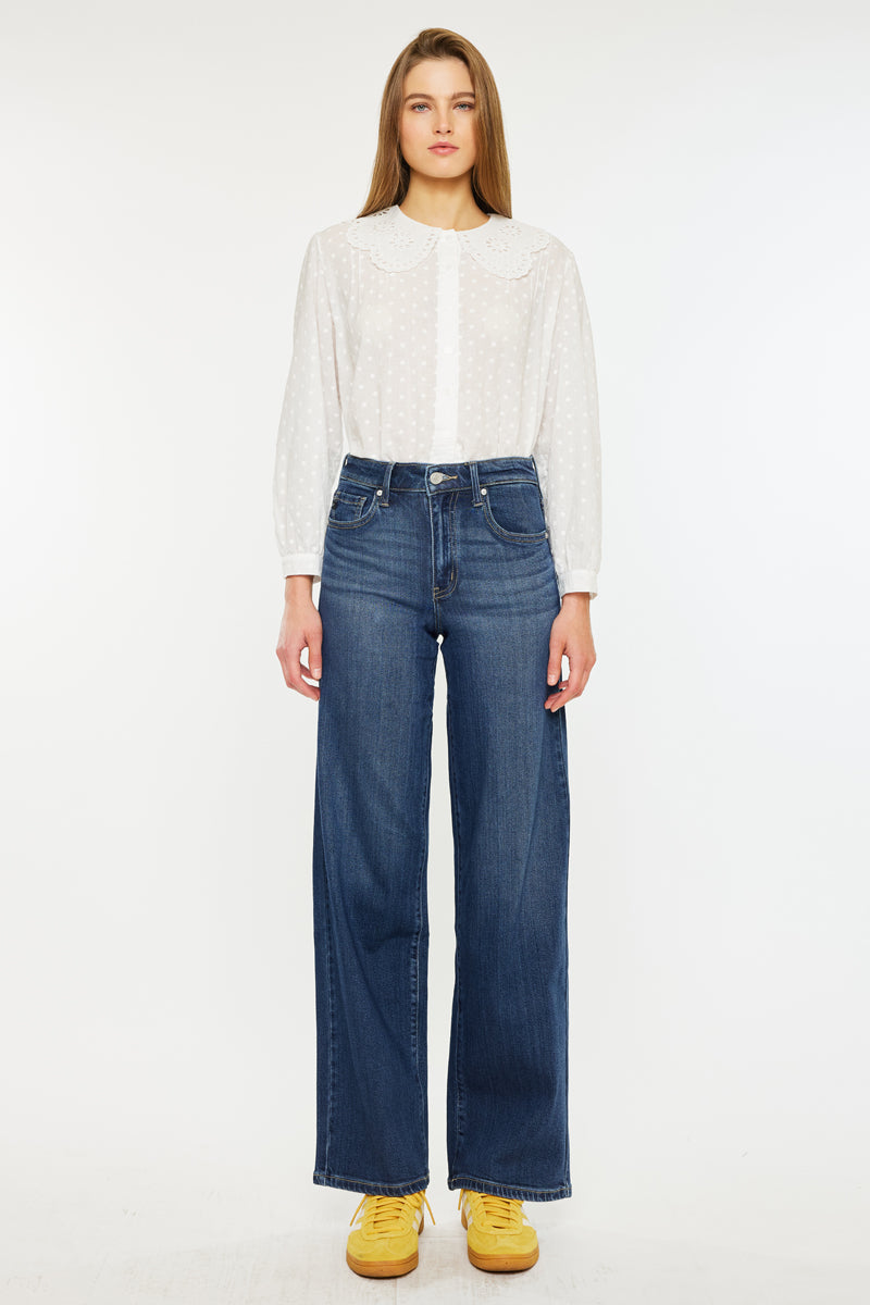Samara High Rise Wide Leg Jeans - Official Kancan USA