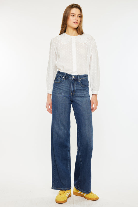 Samara High Rise Wide Leg Jeans - Official Kancan USA