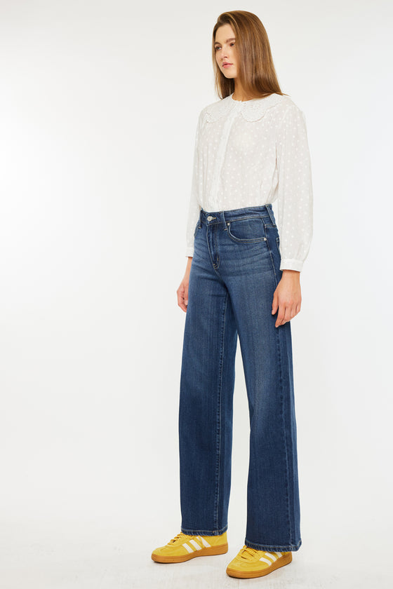 Samara High Rise Wide Leg Jeans - Official Kancan USA