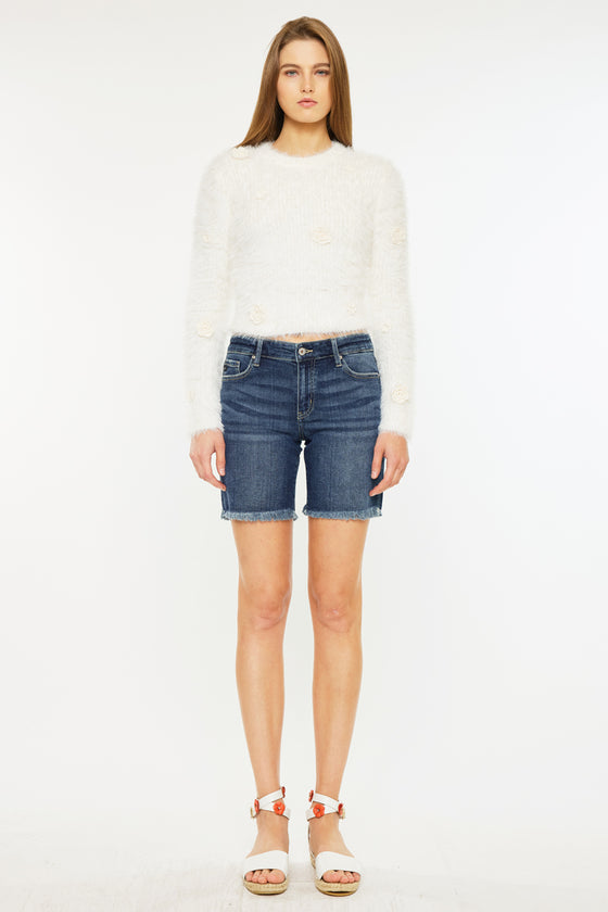 Chelsea Mid Rise Midi Shorts - Official Kancan USA