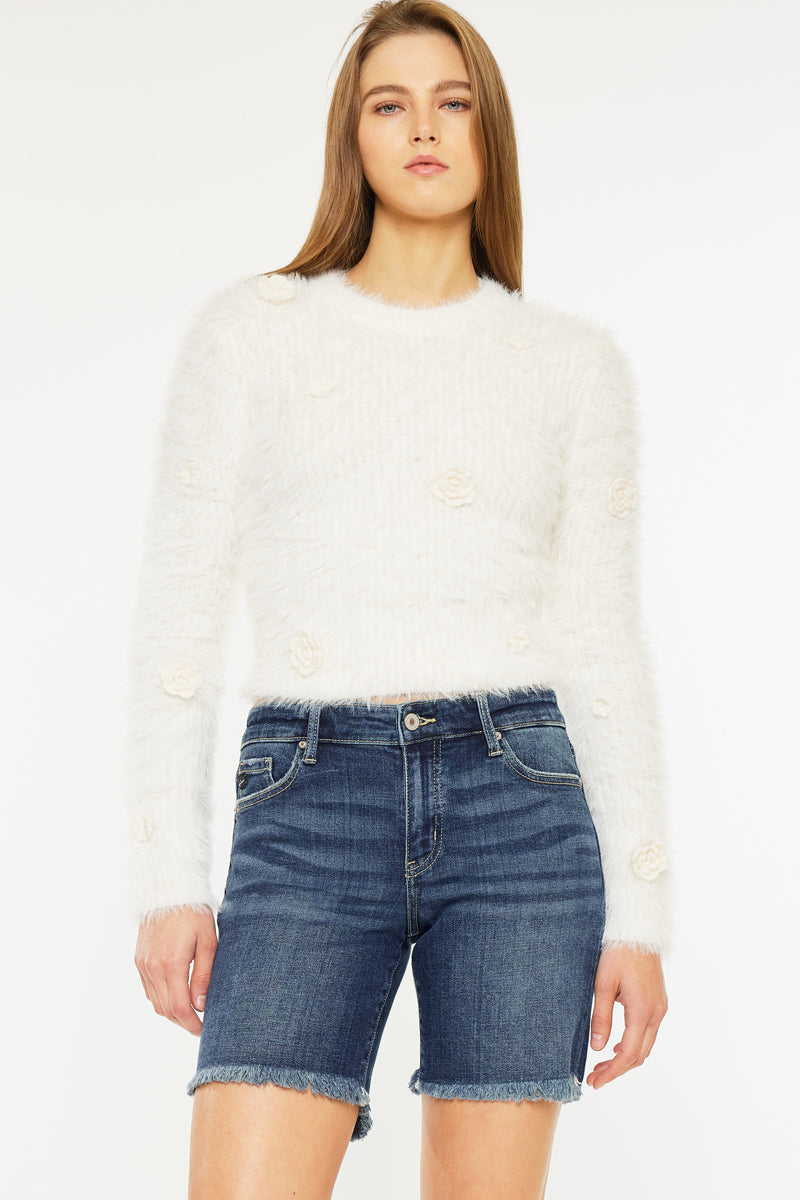 Chelsea Mid Rise Midi Shorts - Official Kancan USA
