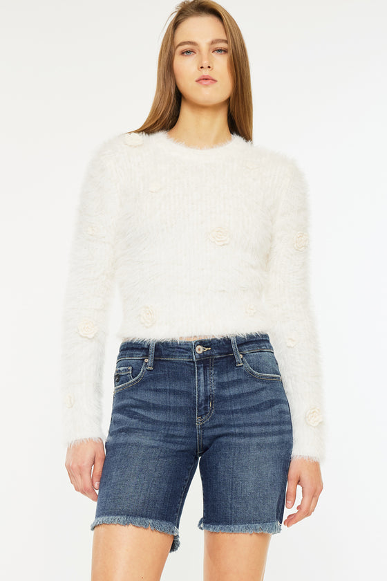 Chelsea Mid Rise Midi Shorts - Official Kancan USA