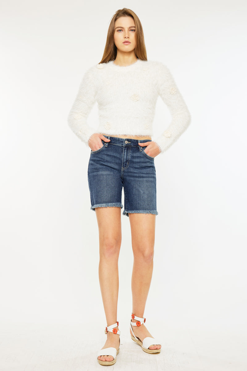 Chelsea Mid Rise Midi Shorts - Official Kancan USA